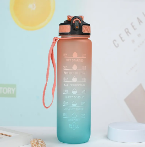 Gradient Large-Capacity Sports Water Bottle
