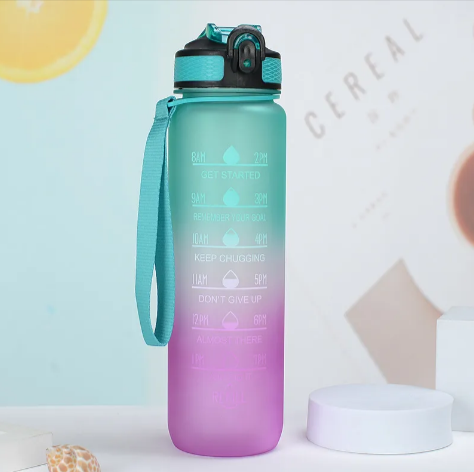 Gradient Large-Capacity Sports Water Bottle